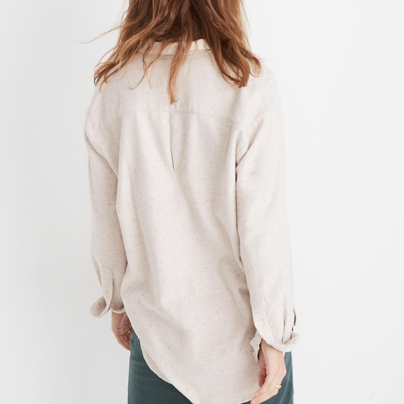 Madewell Flannel Sunday Shirt in Speckle - Picture 4 of 4